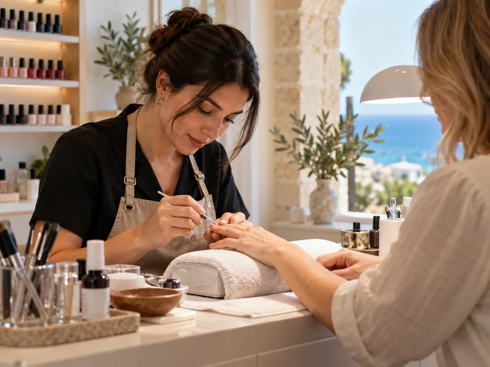 Nail salon — AI-generated illustration